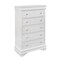 Global Furniture Usa Traditional Glam Croc Pompei Metallic White Chest 1444 - alternate 2